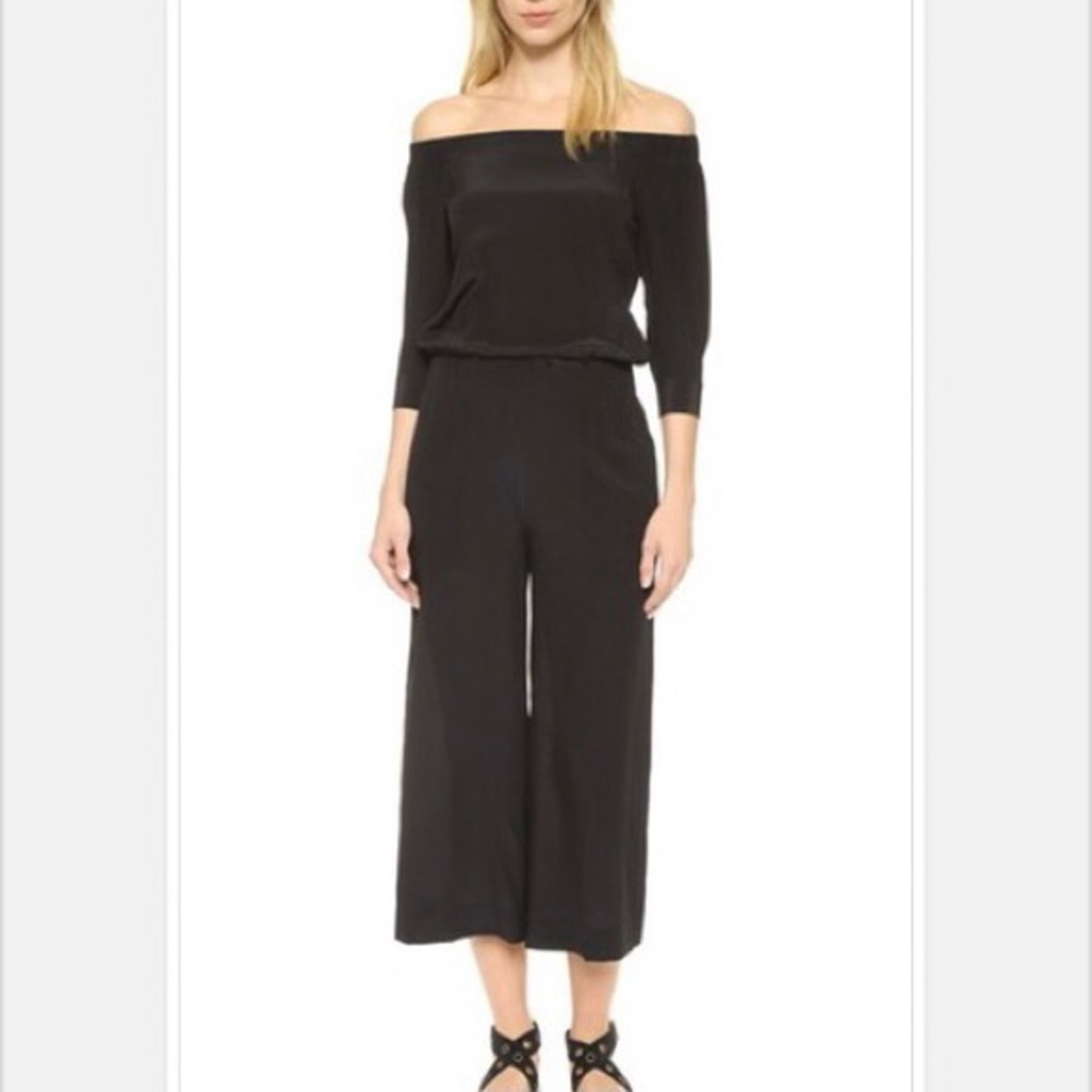 Theory Faley Mosaic Silk Jumpsuit Size 4